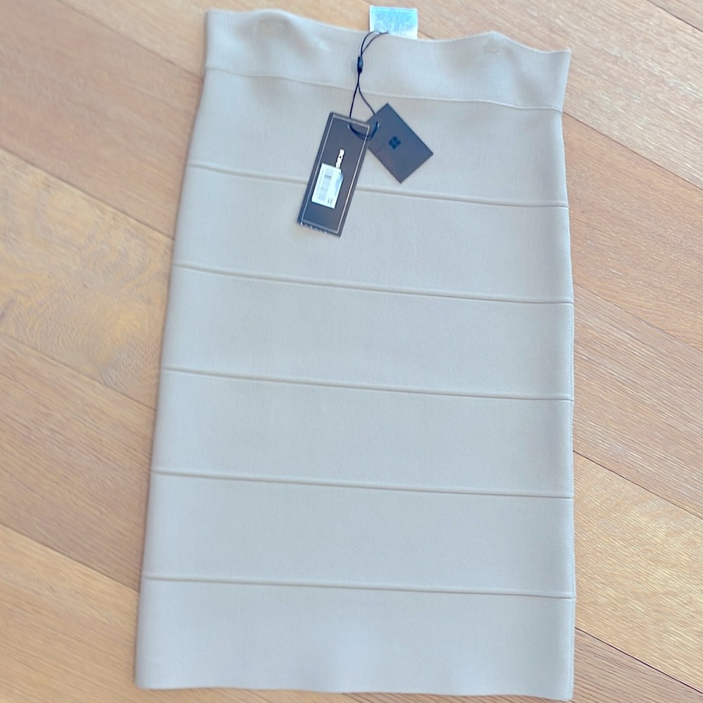 BCBG Maxazria - ALEXA Bodycon Bandage Khaki Skirt - Size:  SMALL - BRAND NEW